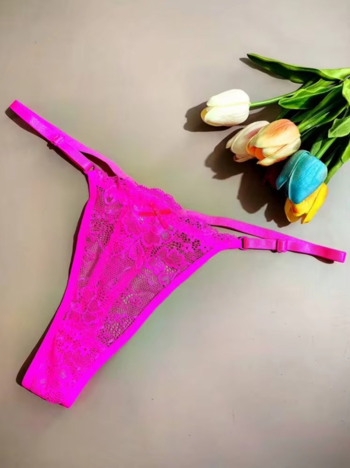 Floral Lace G-String, Low Rise, Breathable Thong